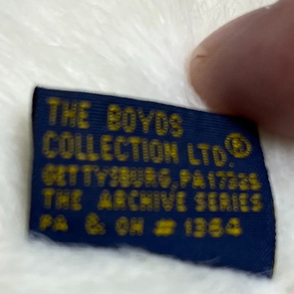 Vintage 1999 Boyd's Bears Snowman Plush Seymour Christmas Winter 11 in - Picture 4 of 4